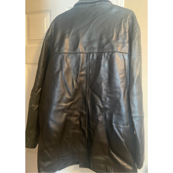 Men’s Long Leather Jacket - Picture 2 of 10